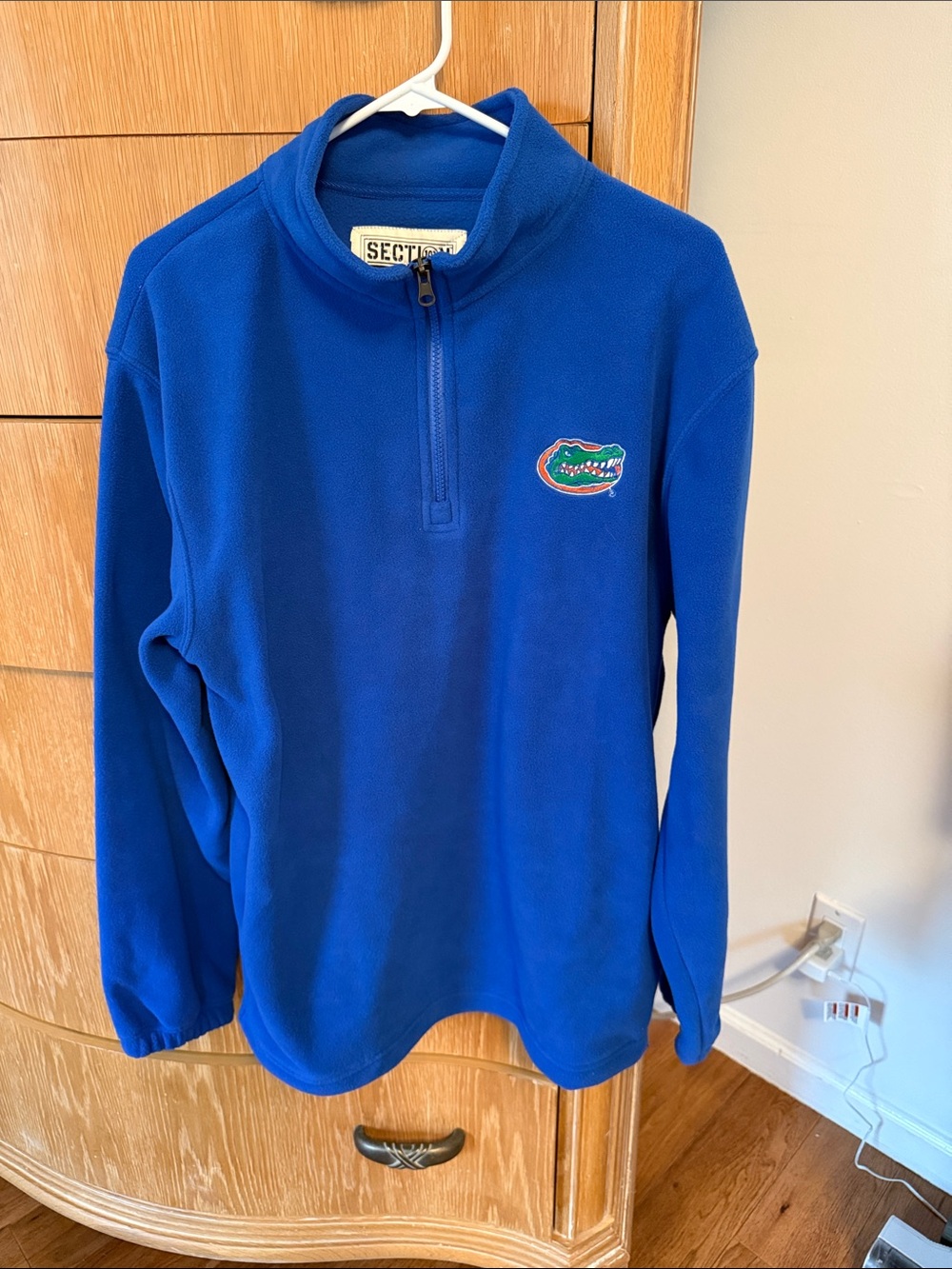 Section 101 Blue Florida Gators Quarter-Zip Fleece Shirt Jacket